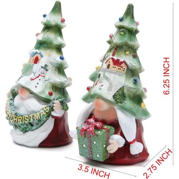 2pcs Christmas Gnomes Decorations Handmade Scandinavian Gnomes Ornaments - Picture 7 of 7